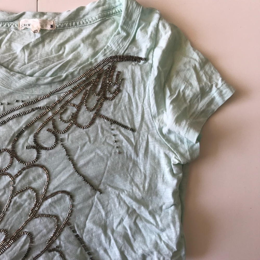 Jcrew Beaded Tee | M
